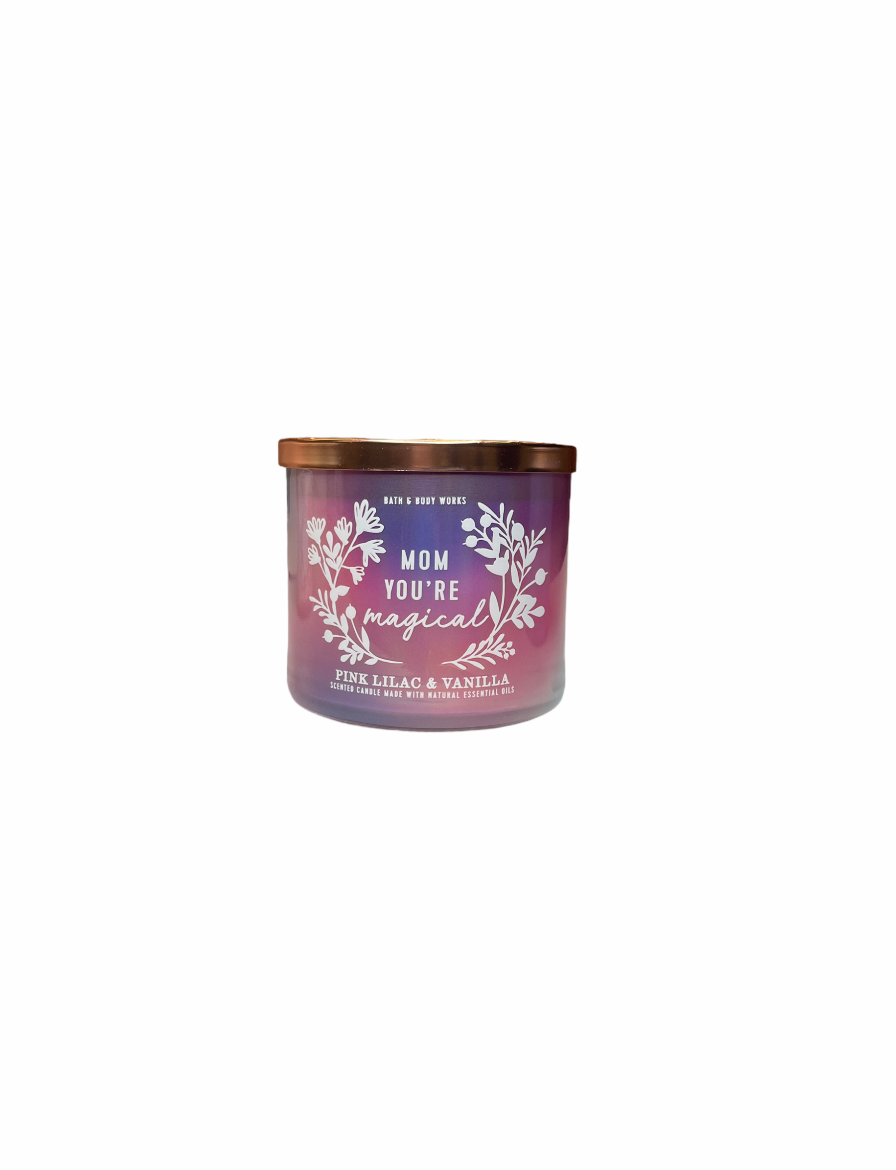 Pink Lilac & Vanilla 3-Wick Candle